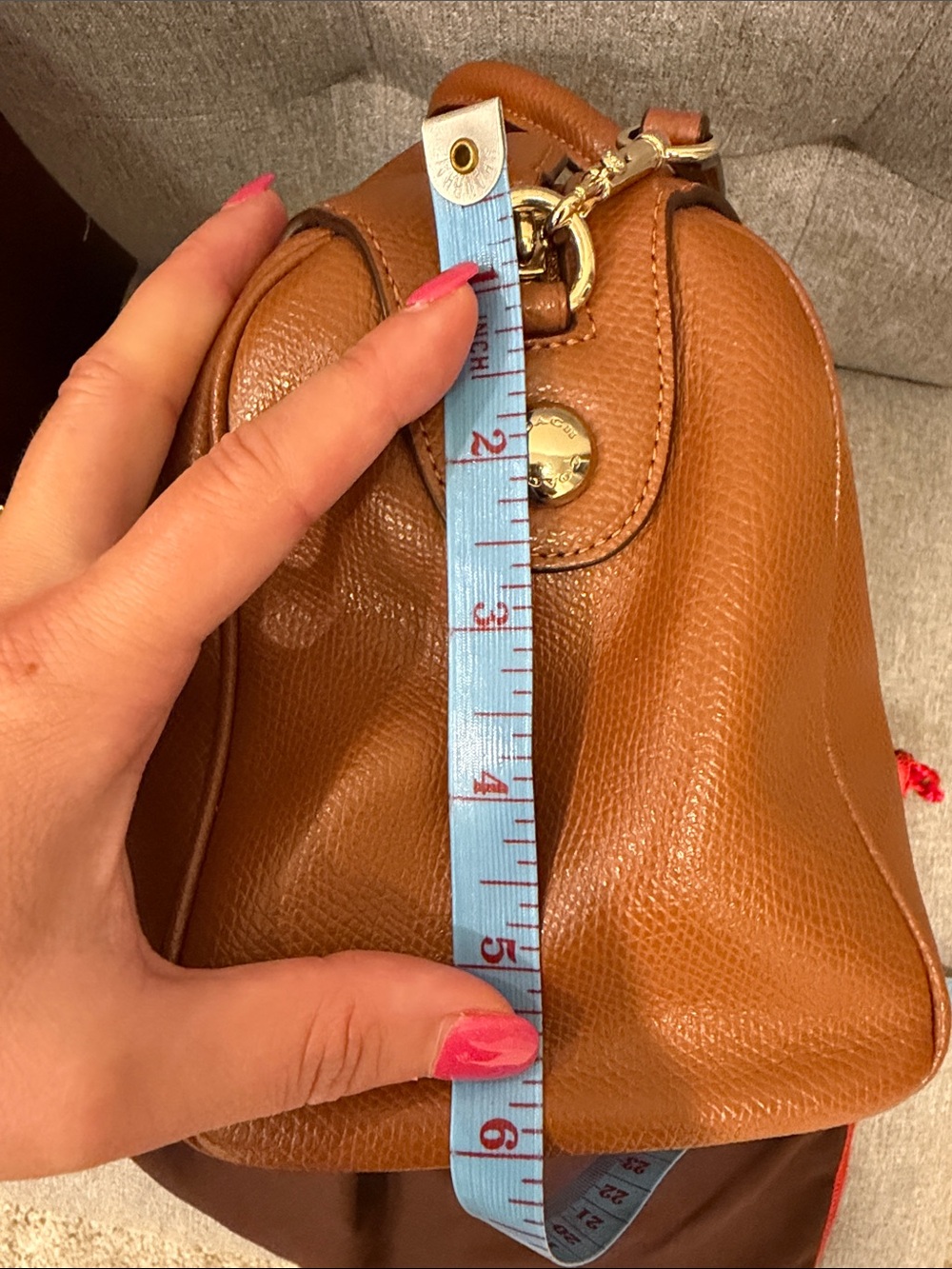 Coach Bennett Tan Leather mini Satchel Bag crossbody saddle brown - Picture 16 of 16
